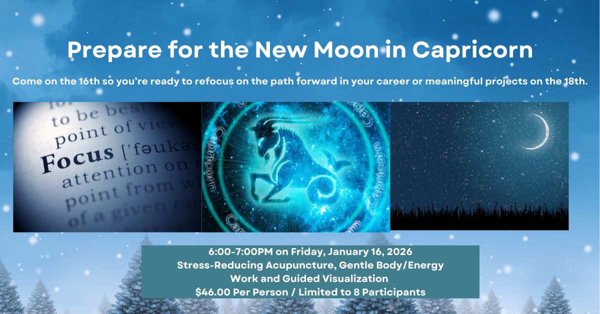 Friday Night, January 16th / First Acupuncture & Guided Meditation of 2026