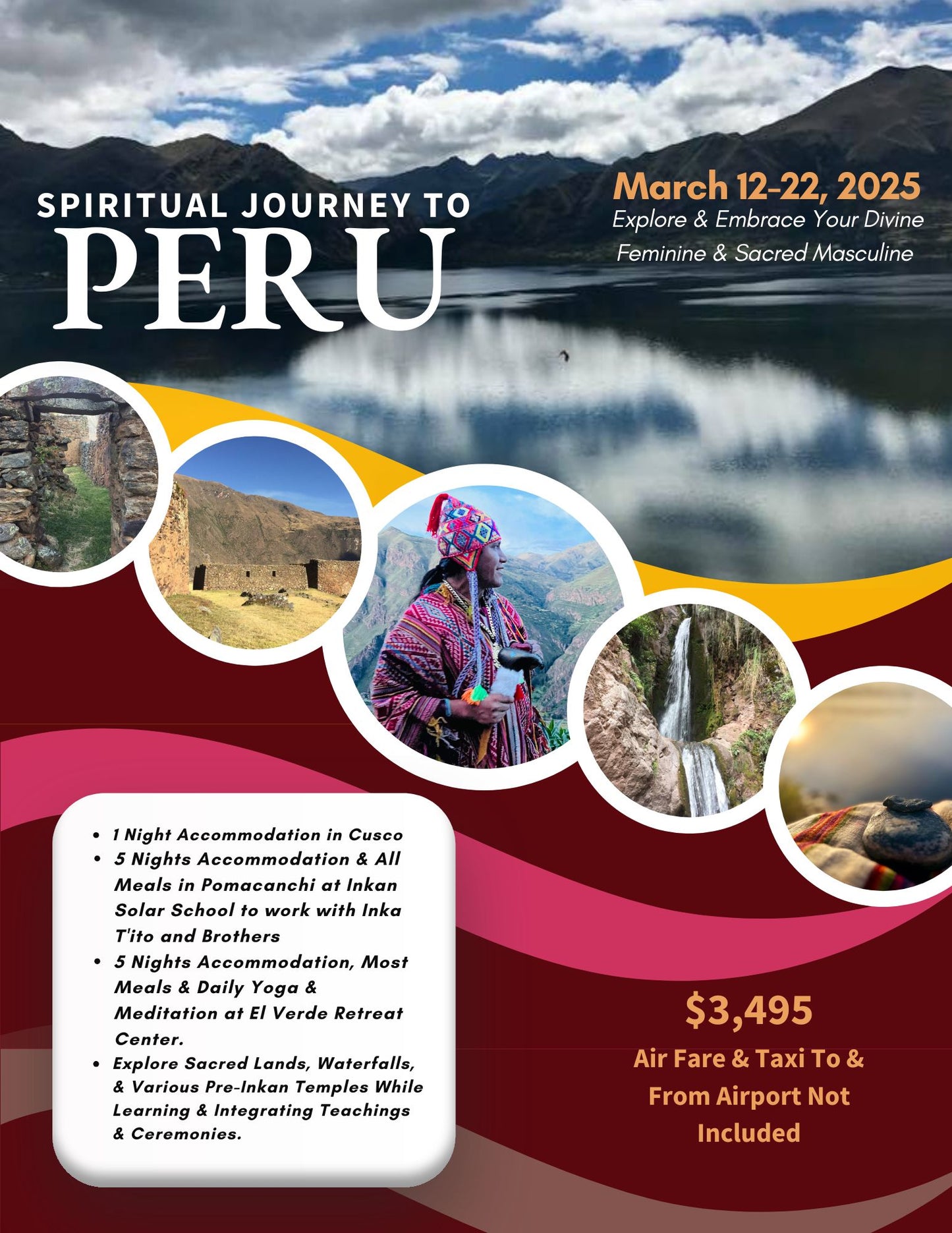 Spiritual Journey To Peru / Explore and Embrace Your Divine Feminine and Sacred Masculine